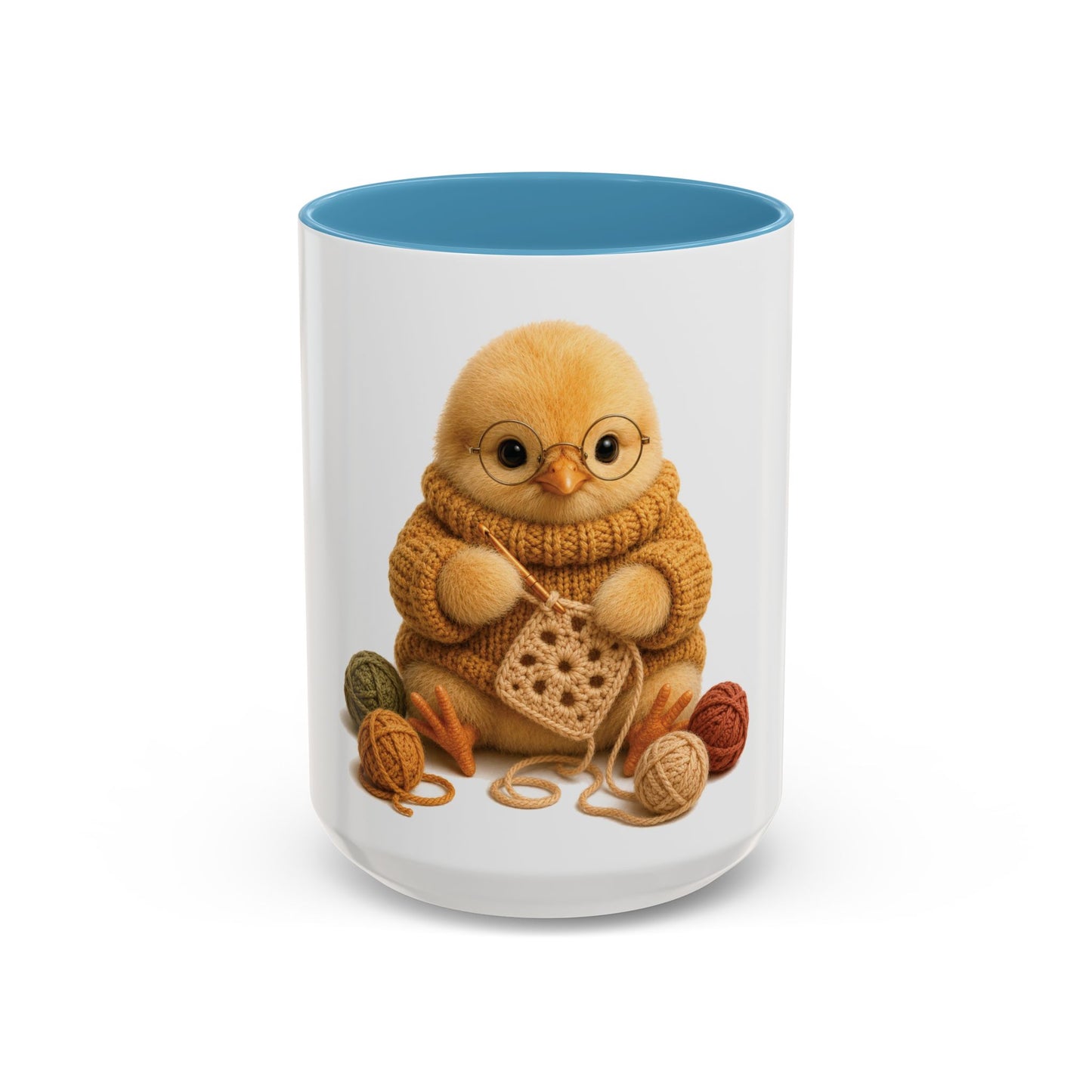 Chick Crocheting Mug — Barnyard Stitch Club Mug (11/15oz)