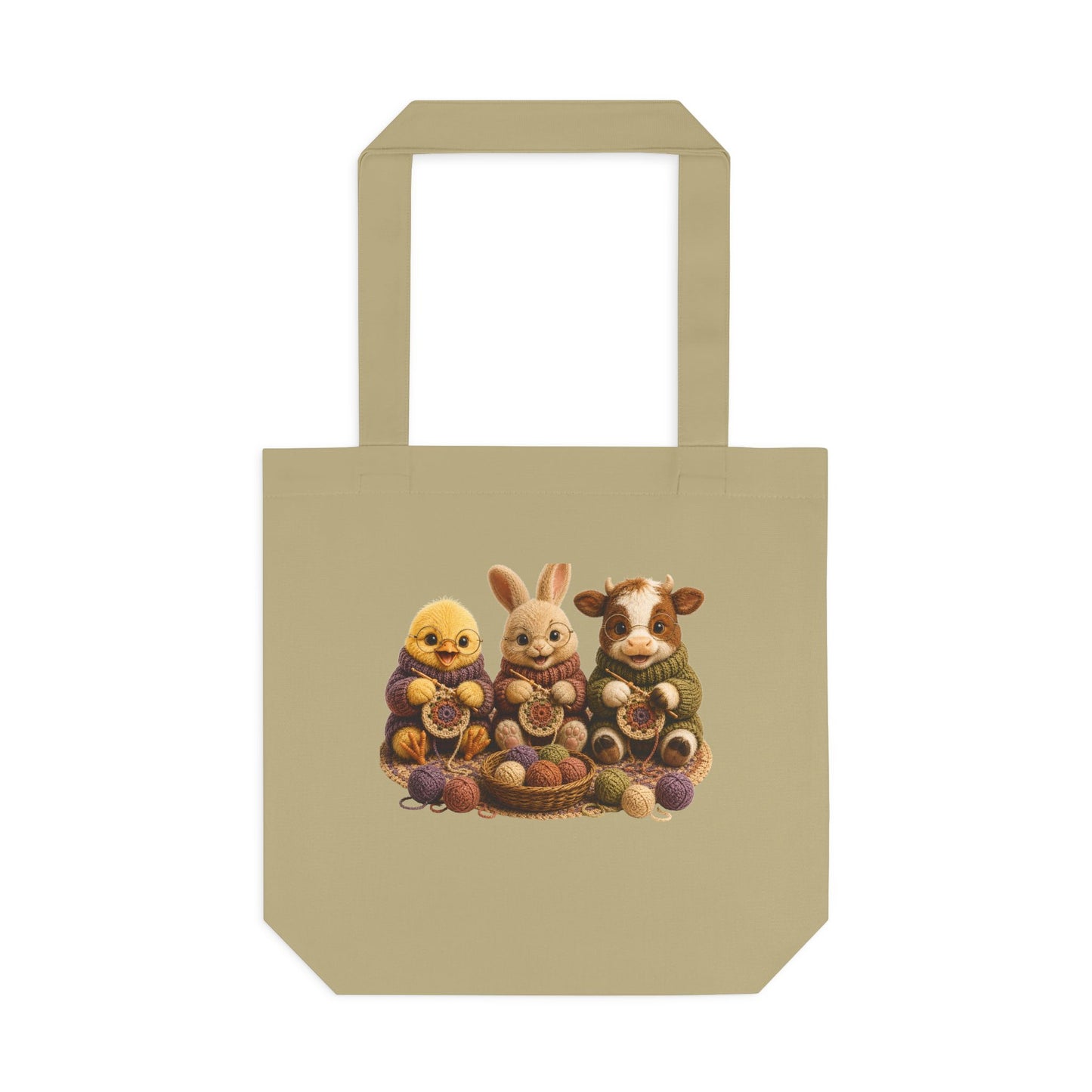 Chick Bunny Cow Crochet — Barnyard Stitch Club Tote