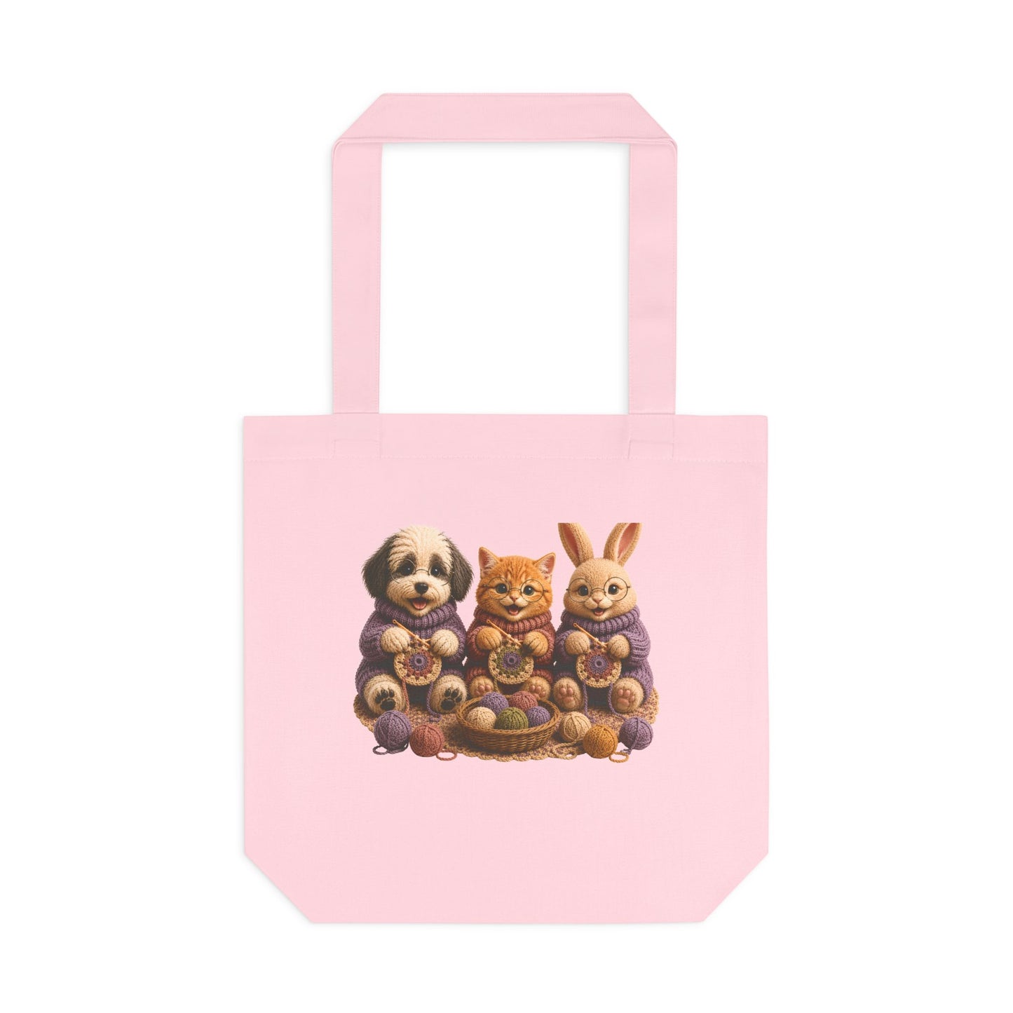Sheep Dog Cat Bunny Crochet — Barnyard Stitch Club Tote
