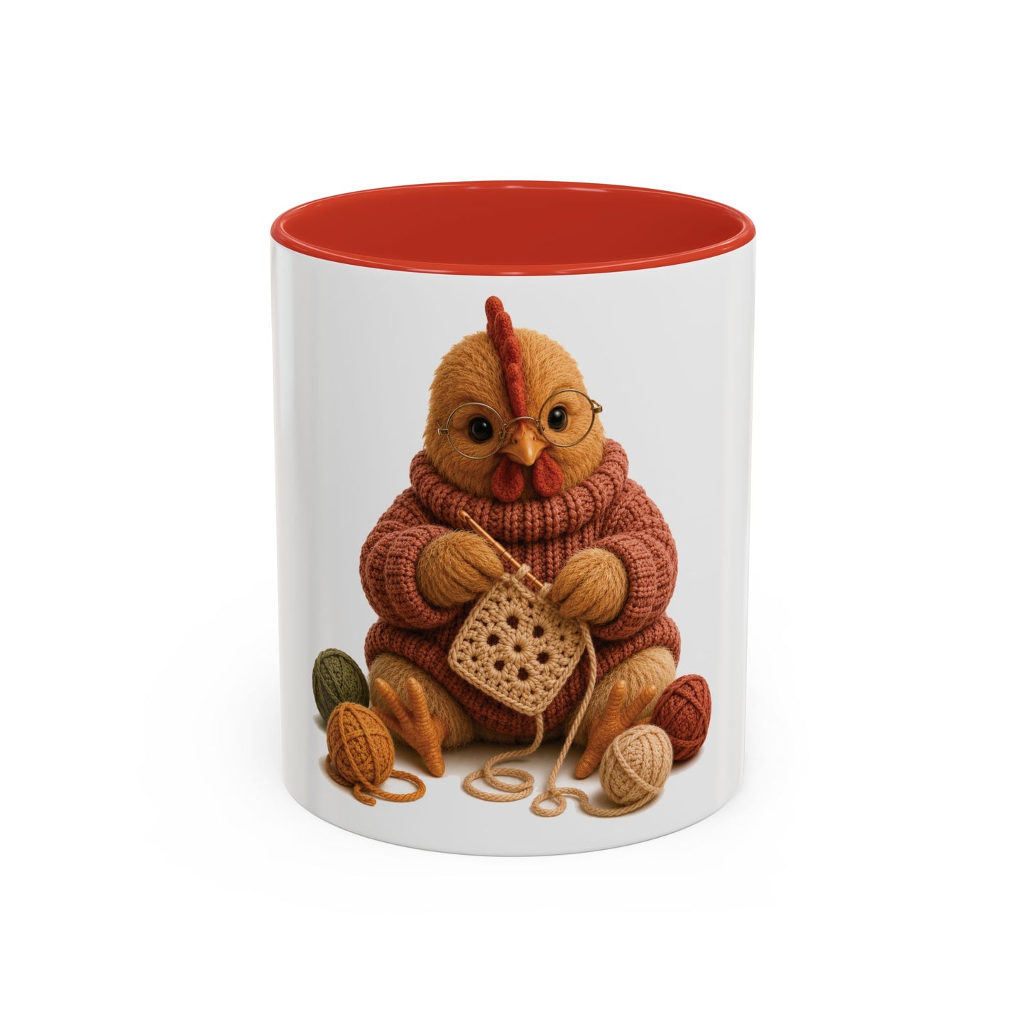 Chicken Crocheting Mug - Barnyard Stitch Club Mug (11/15oz)