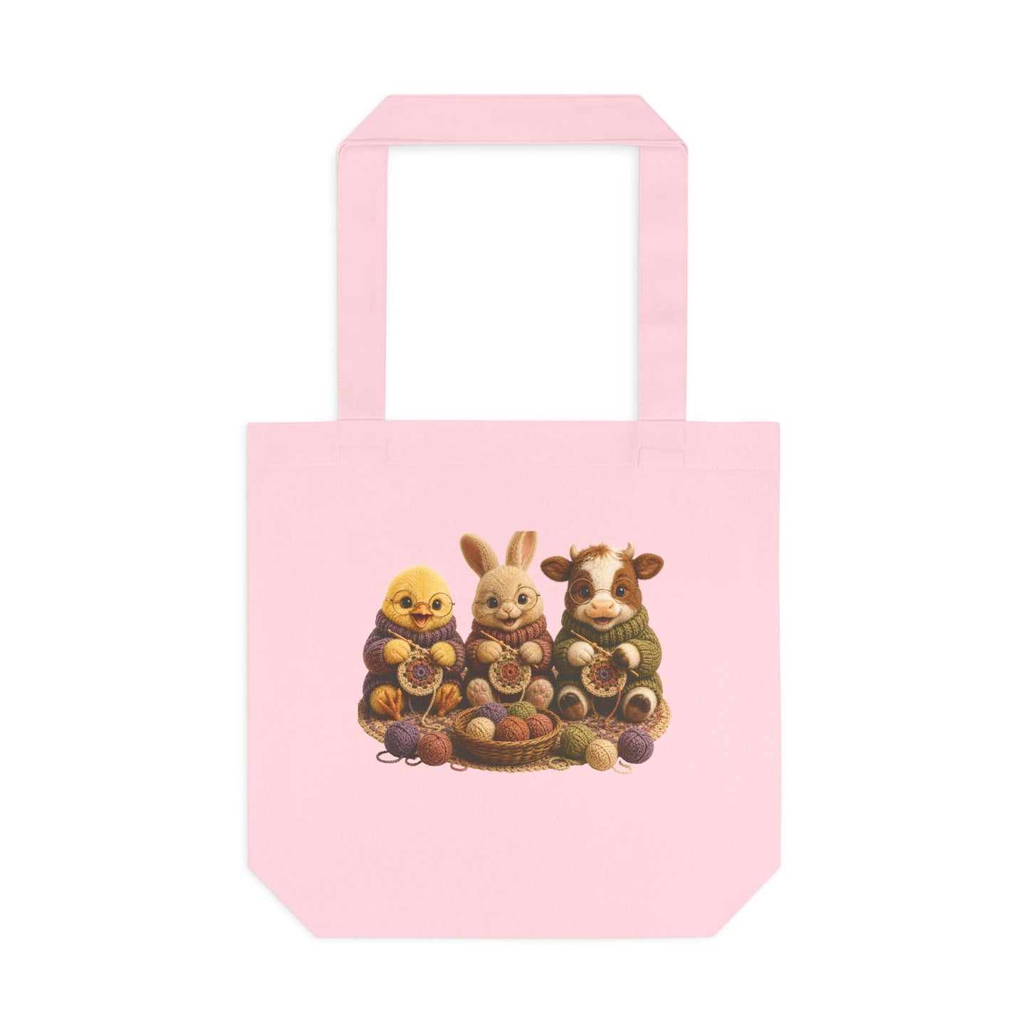 Chick Bunny Cow Crochet — Barnyard Stitch Club Tote