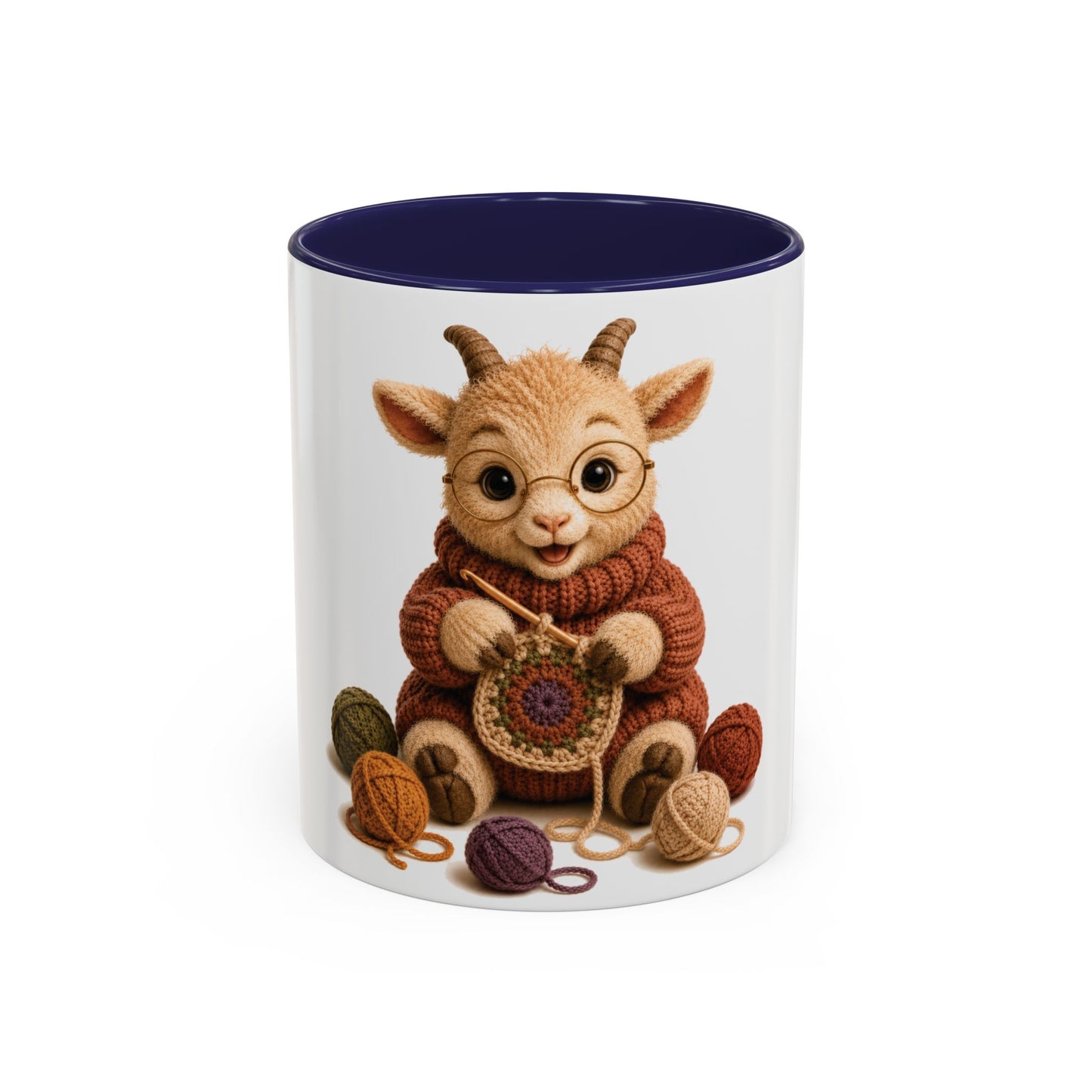 Goat Crocheting Mug — Barnyard Stitch Club Mug (11/15oz)