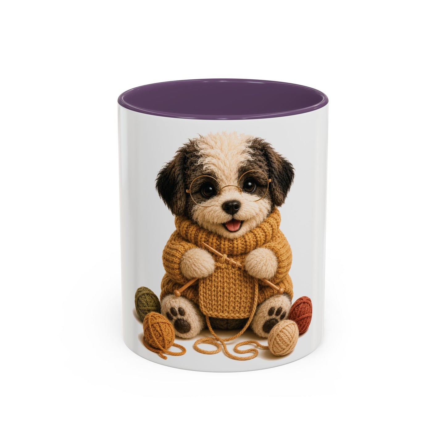 Sheep Dog Knitting Mug — Barnyard Stitch Club Mug (11/15oz)