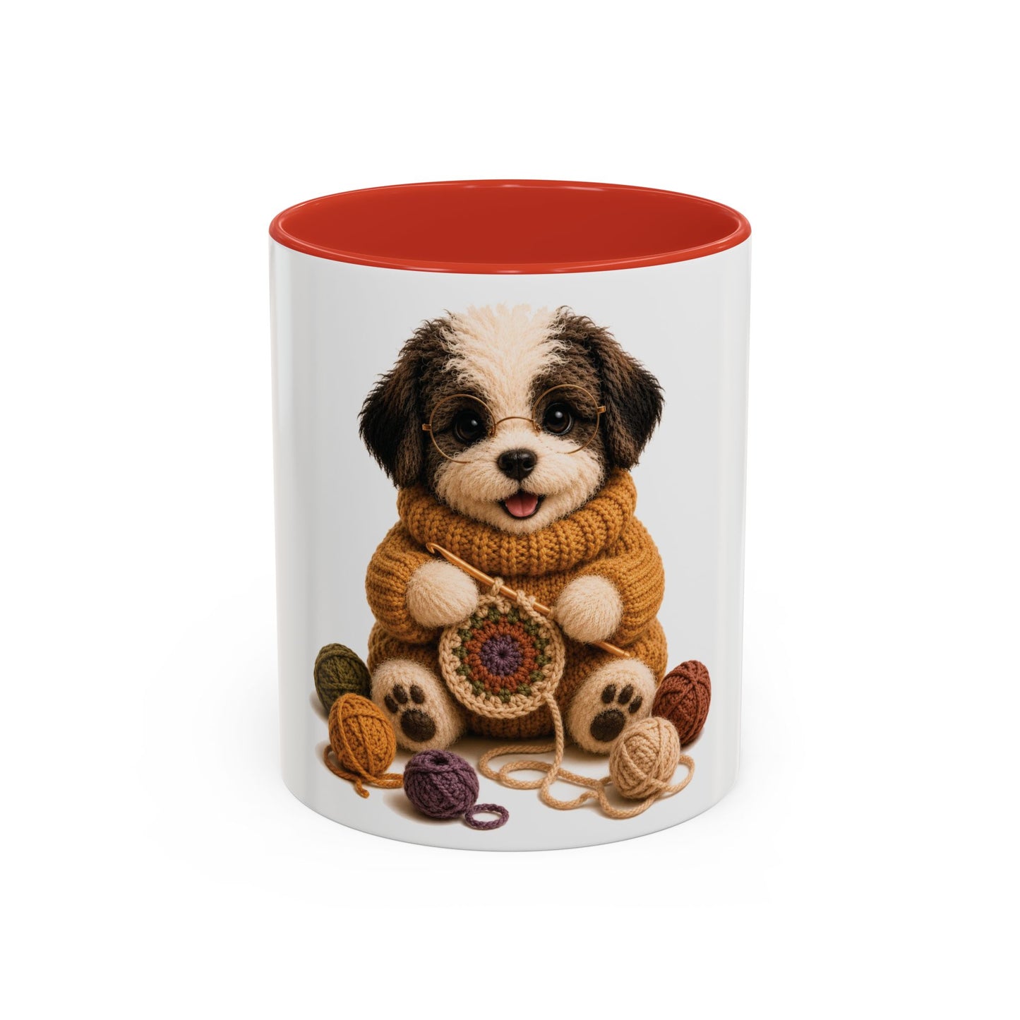 Sheep Dog Crocheting Mug — Barnyard Stitch Club Mug (11/15oz)