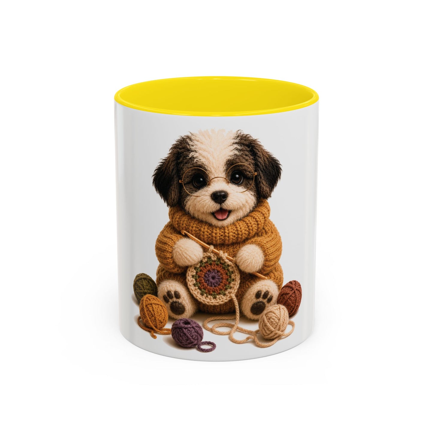 Sheep Dog Crocheting Mug — Barnyard Stitch Club Mug (11/15oz)