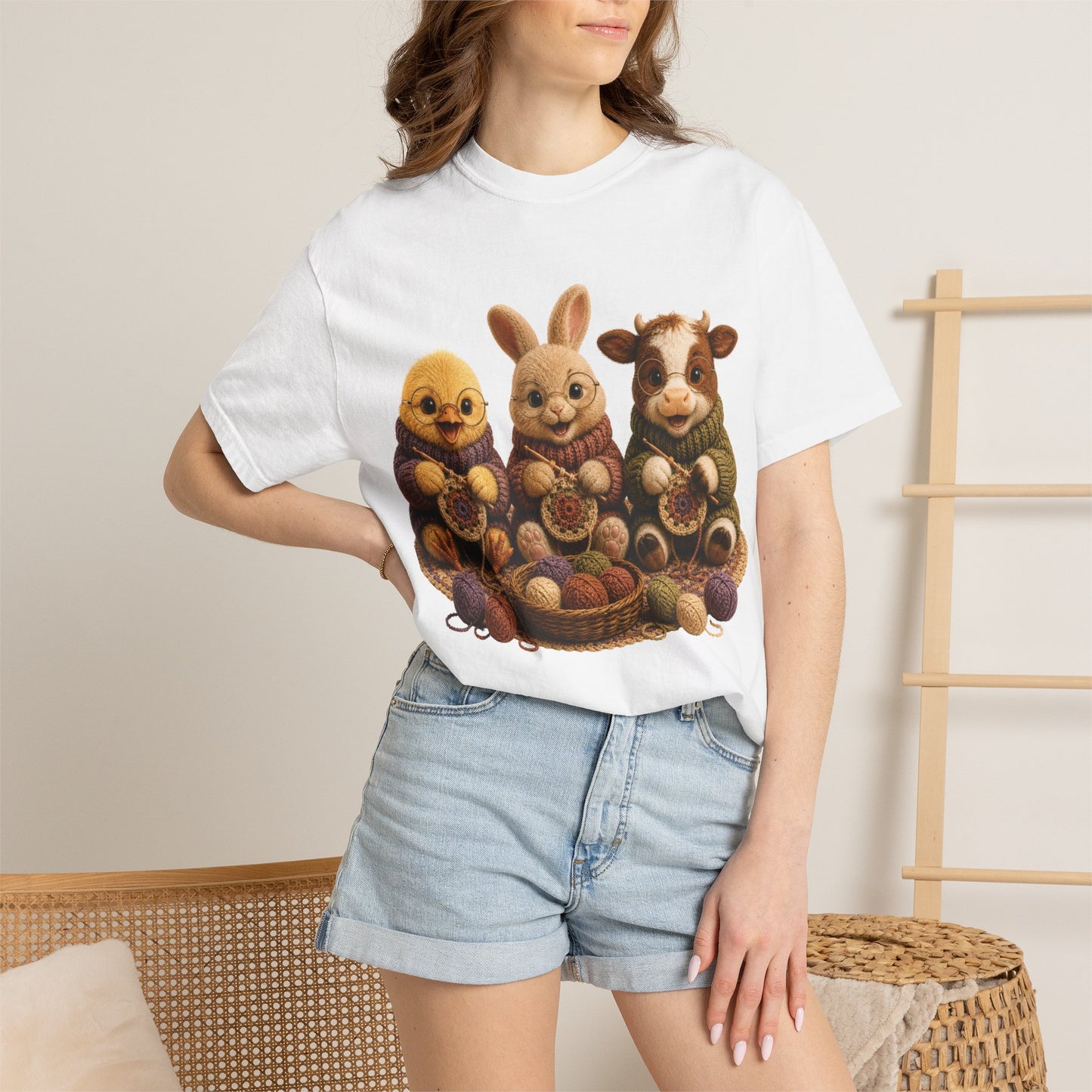 Chick, Bunny & Cow Crocheting — Barnyard Stitch Club T-Shirt