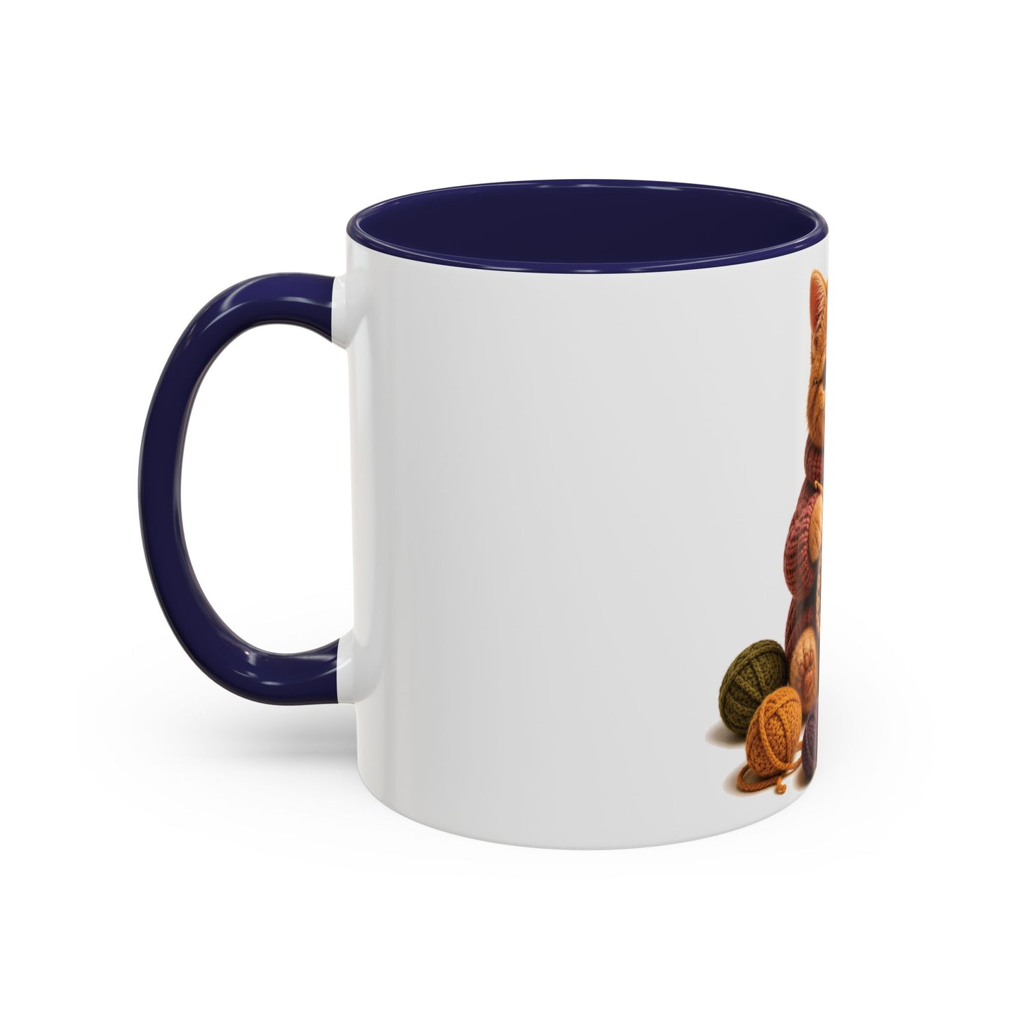 Cat Crocheting Mug — Barnyard Stitch Club Mug (11/15oz)