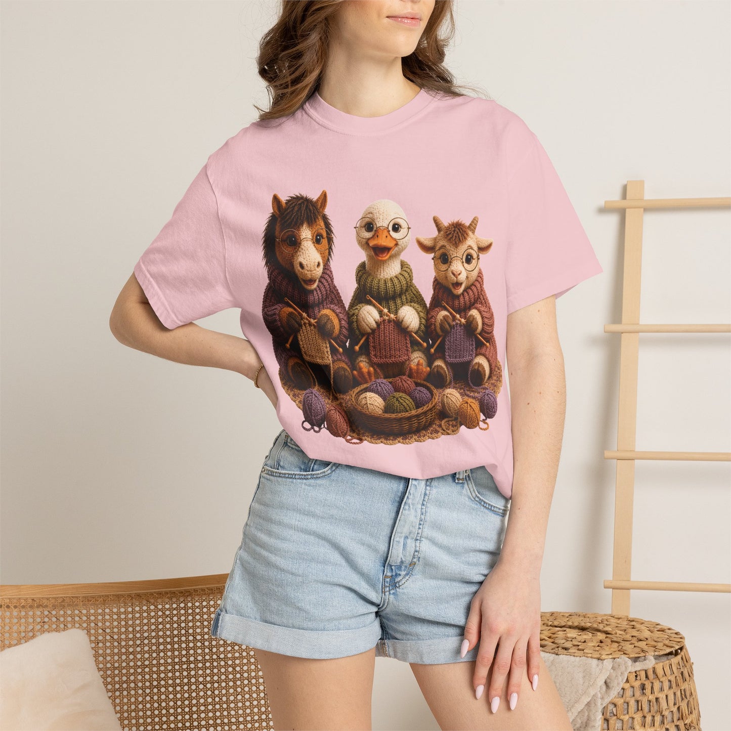 Horse, Goose, Goat Knitting– Barnyard Stitch Club T‑Shirt