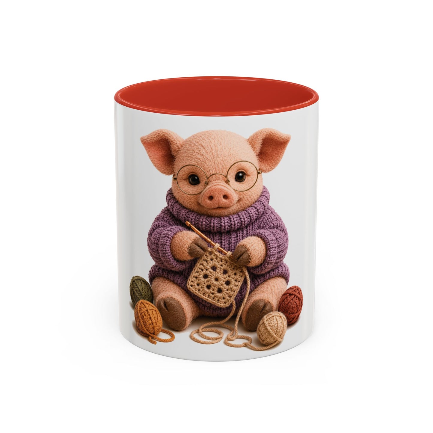 Pig Crocheting Mug – Barnyard Stitch Club Mug (11/15oz)
