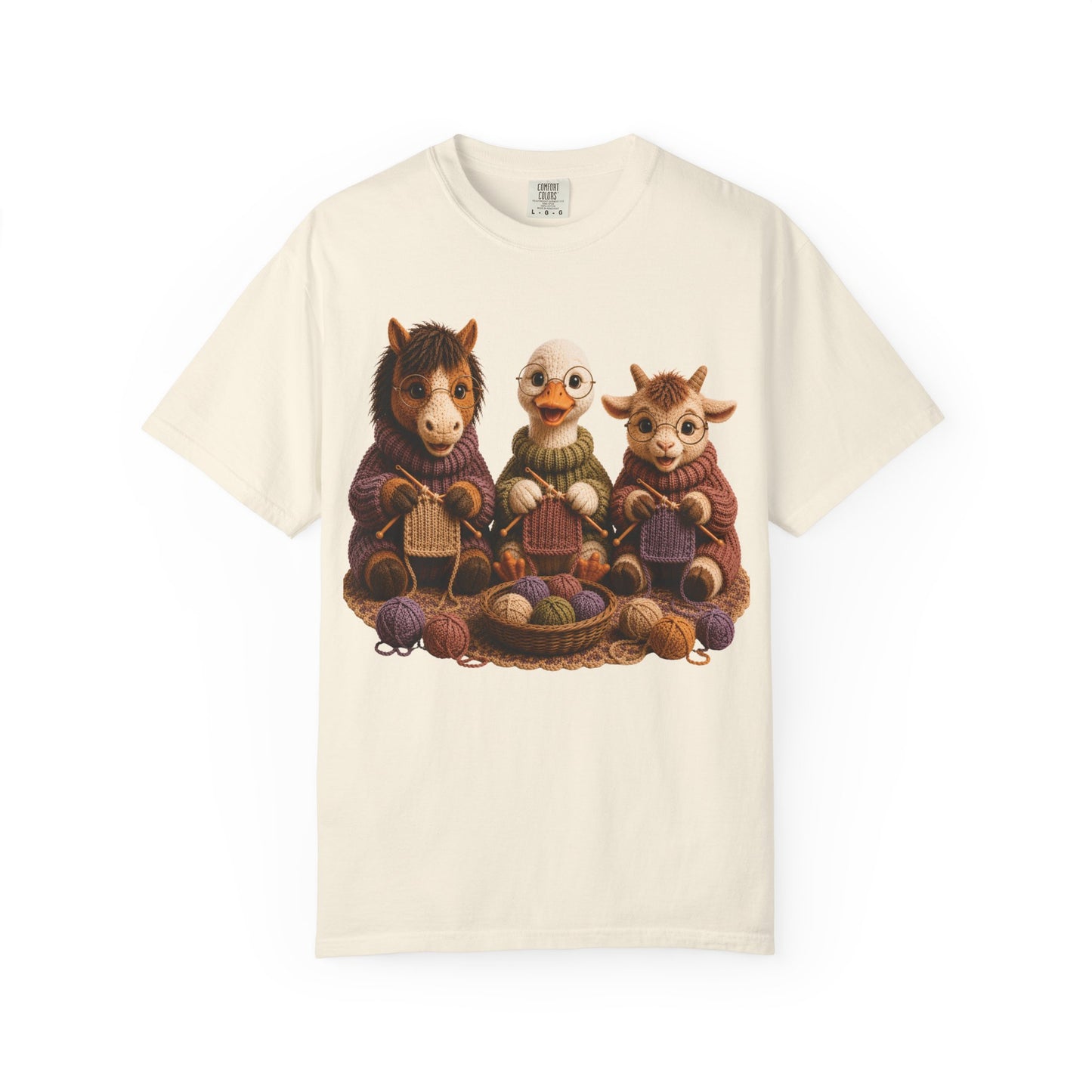 Horse, Goose, Goat Knitting– Barnyard Stitch Club T‑Shirt