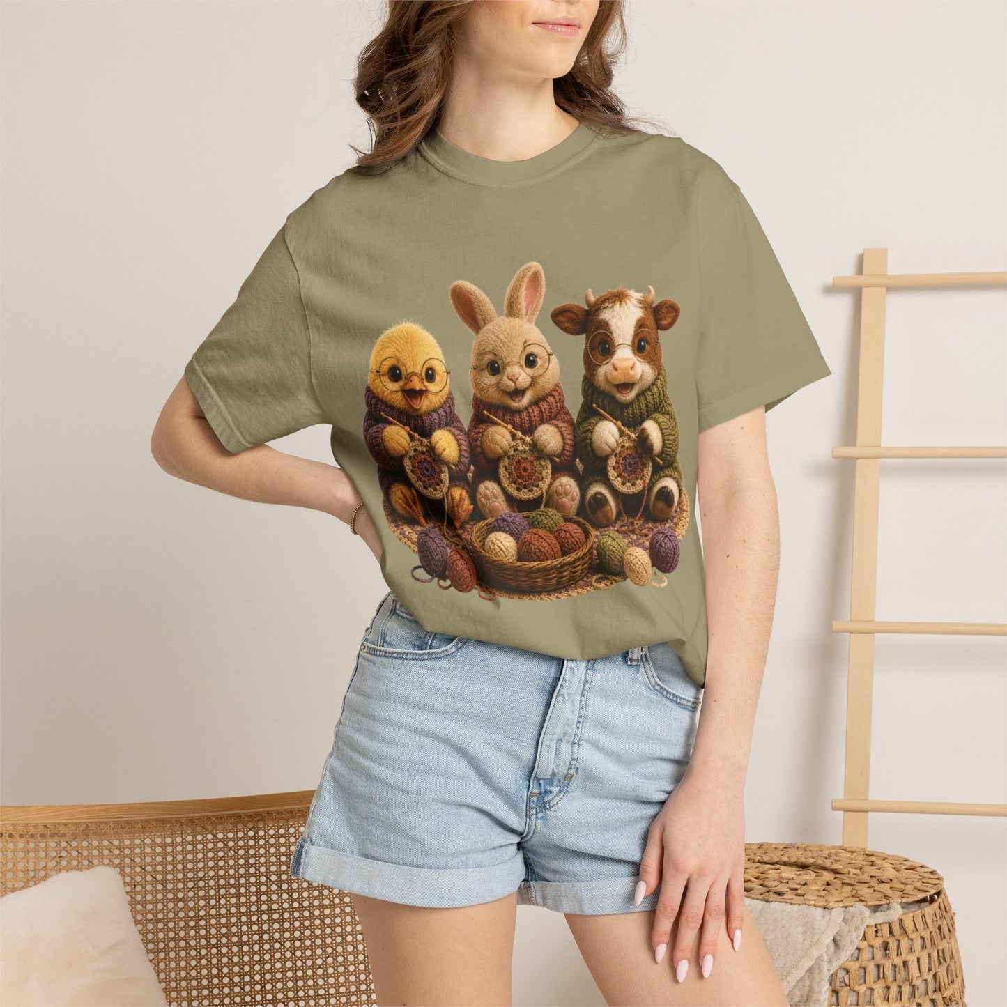 Chick, Bunny & Cow Crocheting — Barnyard Stitch Club T-Shirt