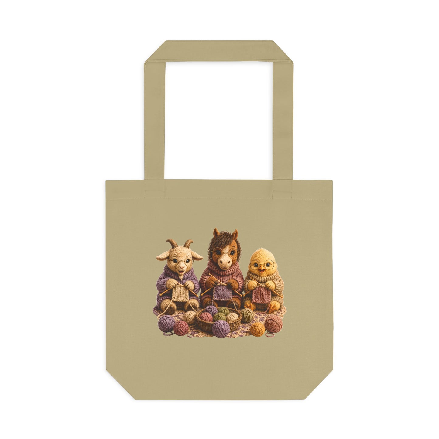 Goat Horse Chick Knit — Barnyard Stitch Club Tote