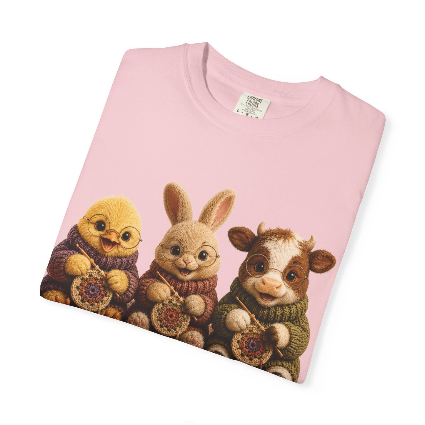 Chick, Bunny & Cow Crocheting — Barnyard Stitch Club T-Shirt