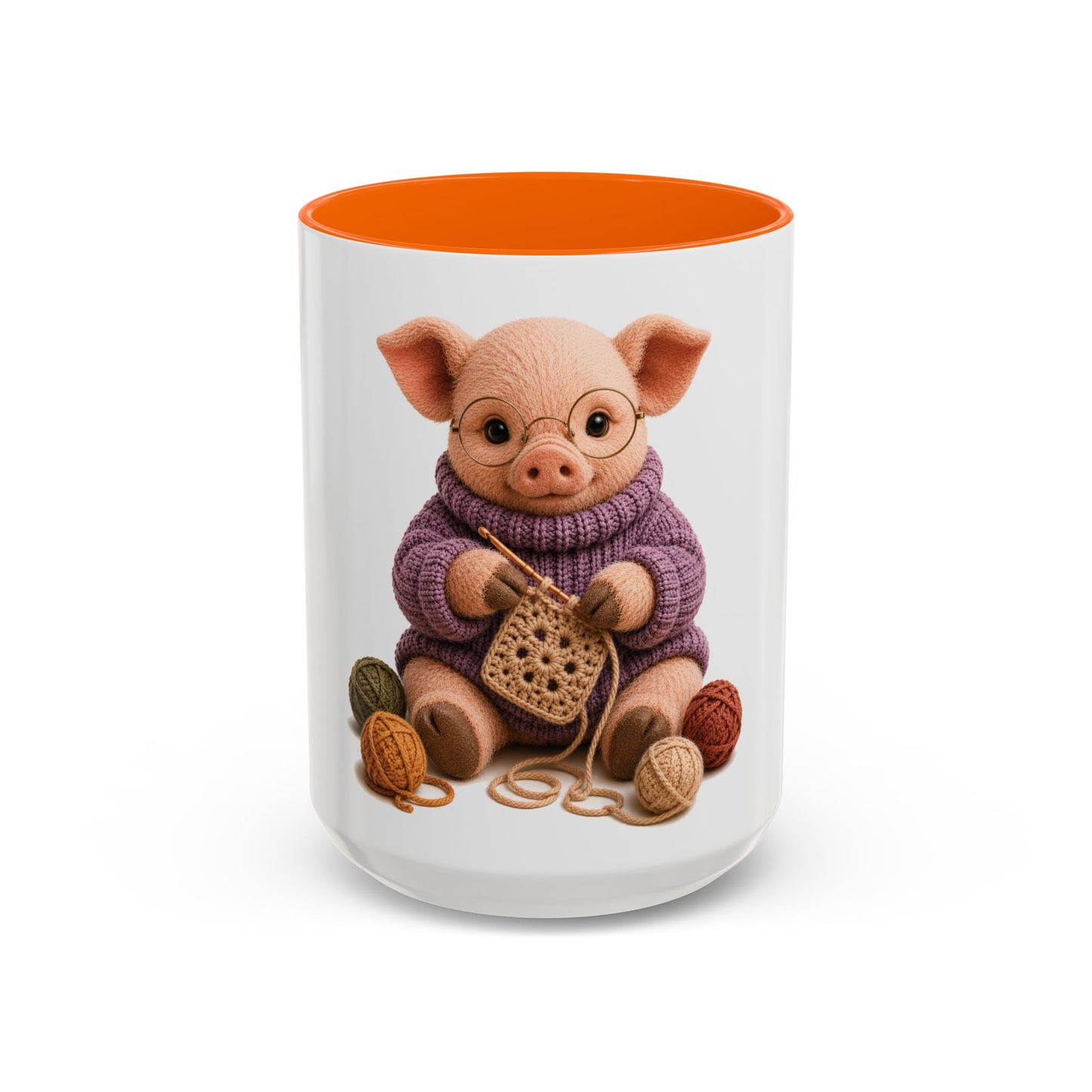 Pig Crocheting Mug – Barnyard Stitch Club Mug (11/15oz)