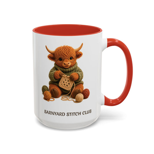 Hyland Cow Crocheting Mug - Barnyard Stitch Club  (11/15oz)