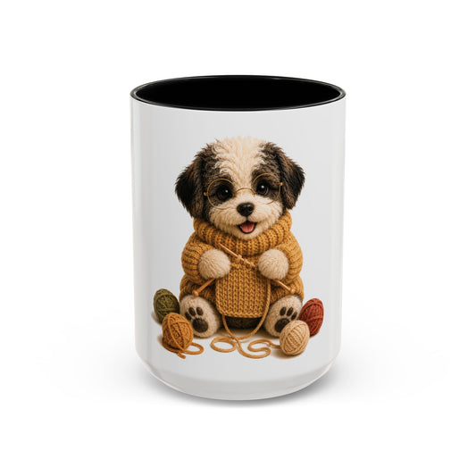 Sheep Dog Knitting Mug — Barnyard Stitch Club Mug (11/15oz)