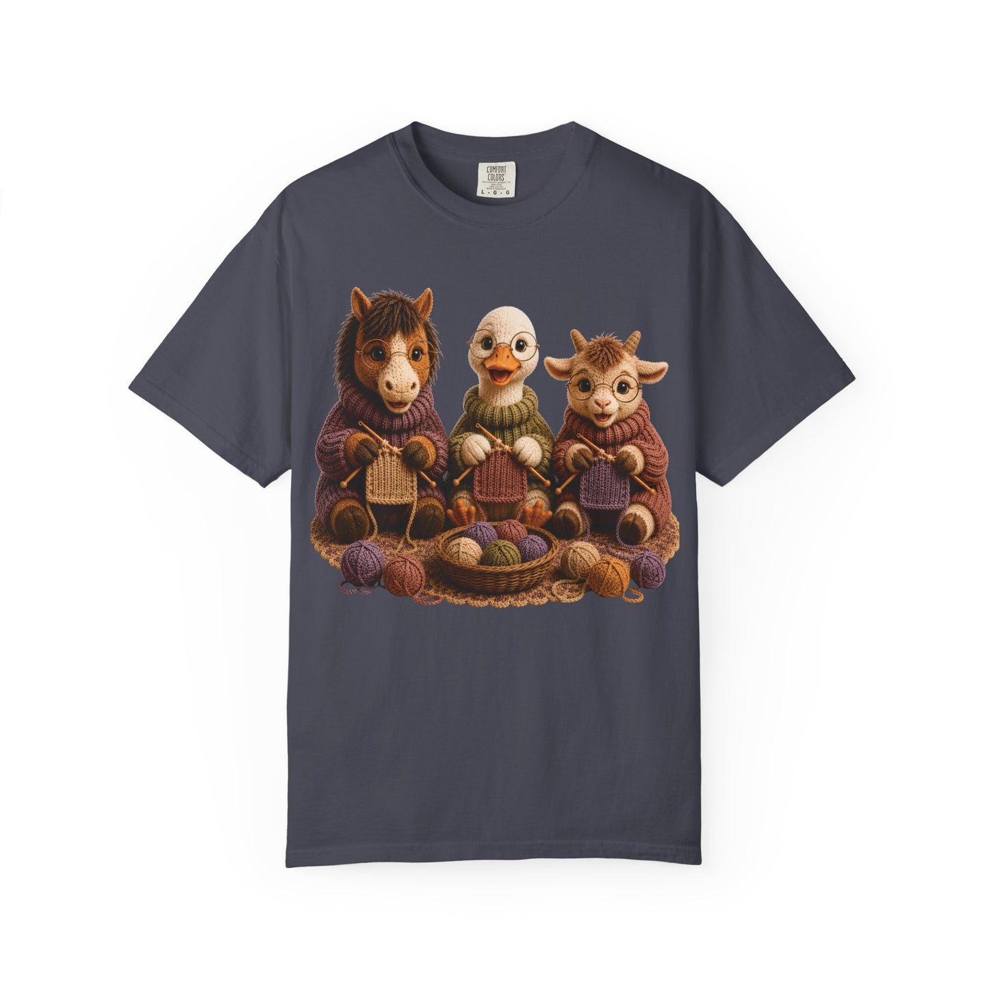 Horse, Goose, Goat Knitting– Barnyard Stitch Club T‑Shirt