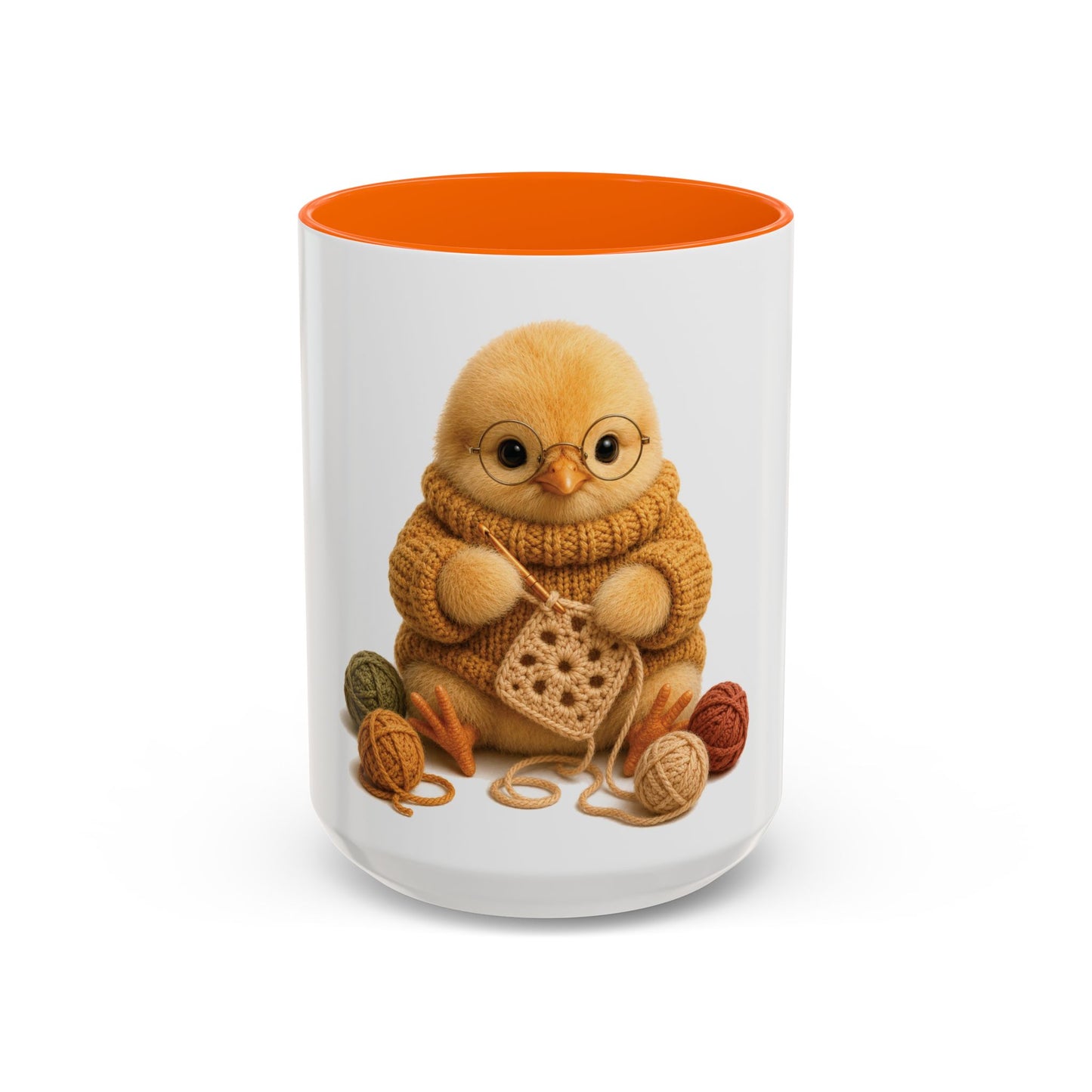 Chick Crocheting Mug — Barnyard Stitch Club Mug (11/15oz)