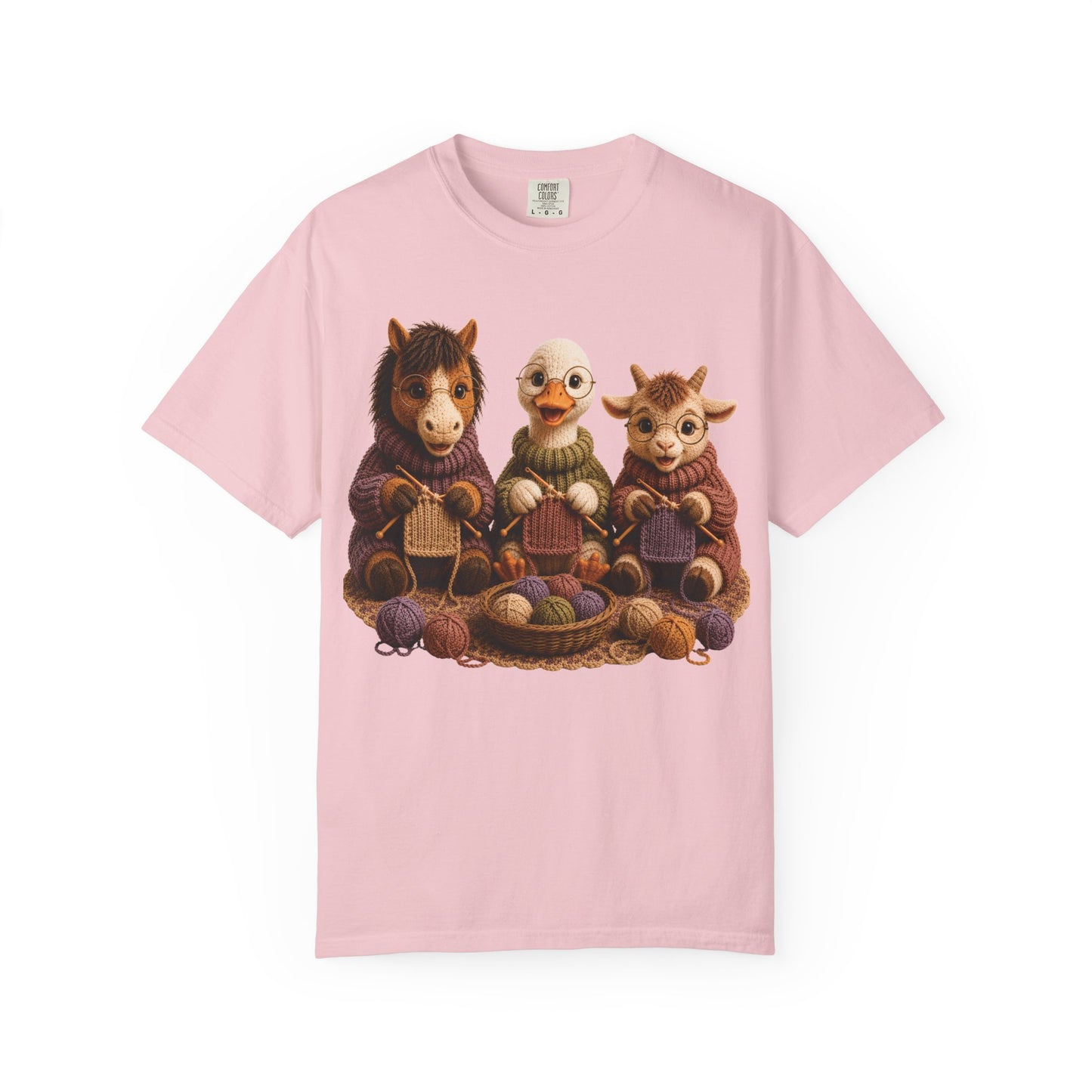 Horse, Goose, Goat Knitting– Barnyard Stitch Club T‑Shirt