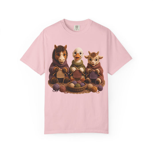 Horse, Goose, Goat Knitting– Barnyard Stitch Club T‑Shirt