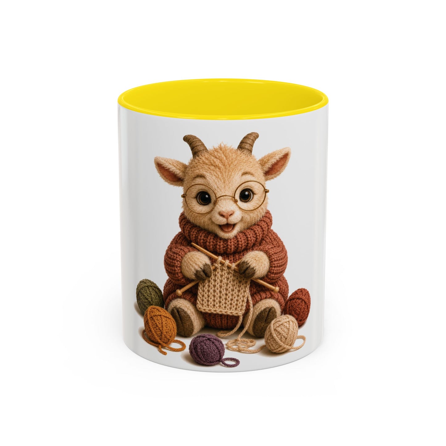 Goat Knitting Mug – Barnyard Stitch Club Mug (11/15oz)