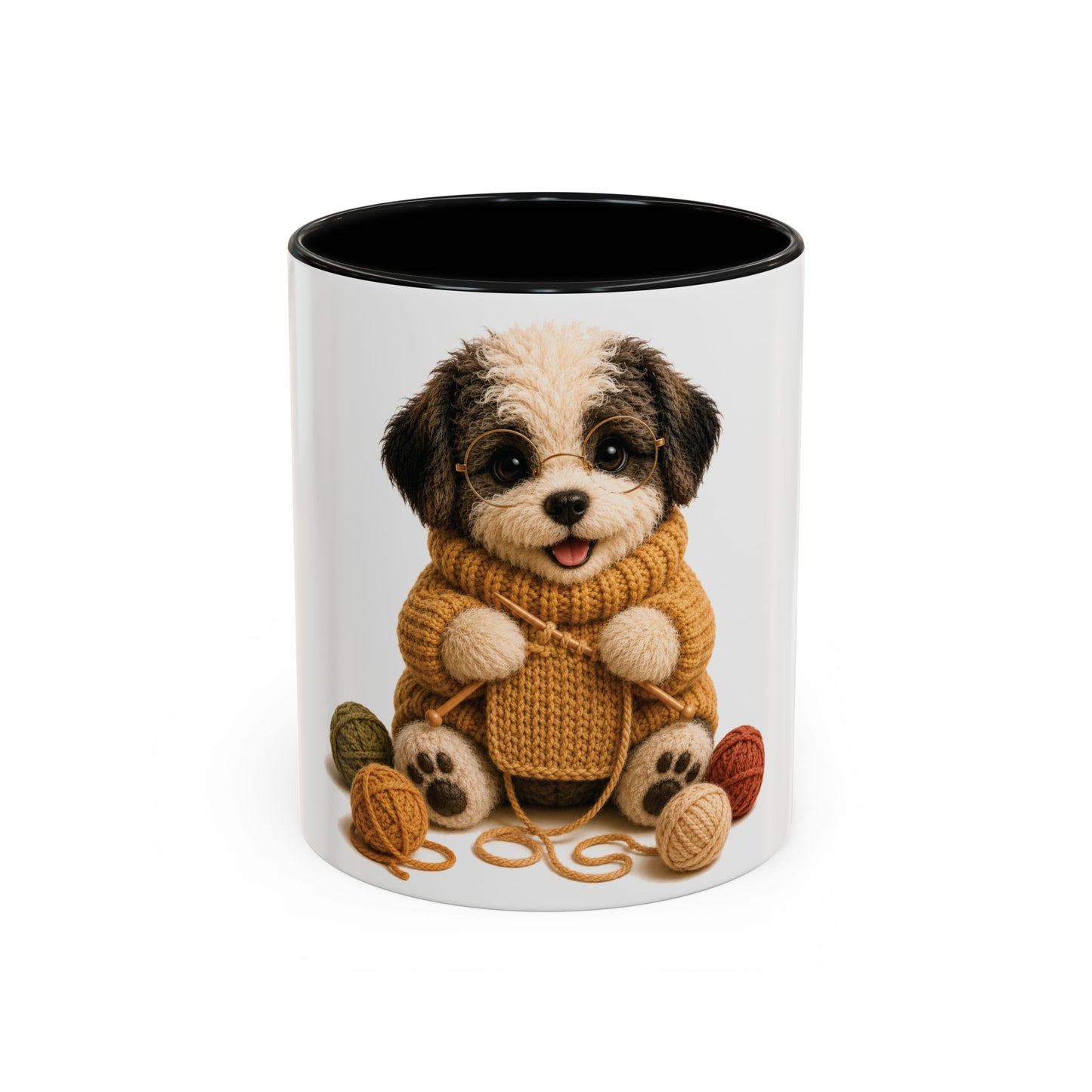 Sheep Dog Knitting Mug — Barnyard Stitch Club Mug (11/15oz)