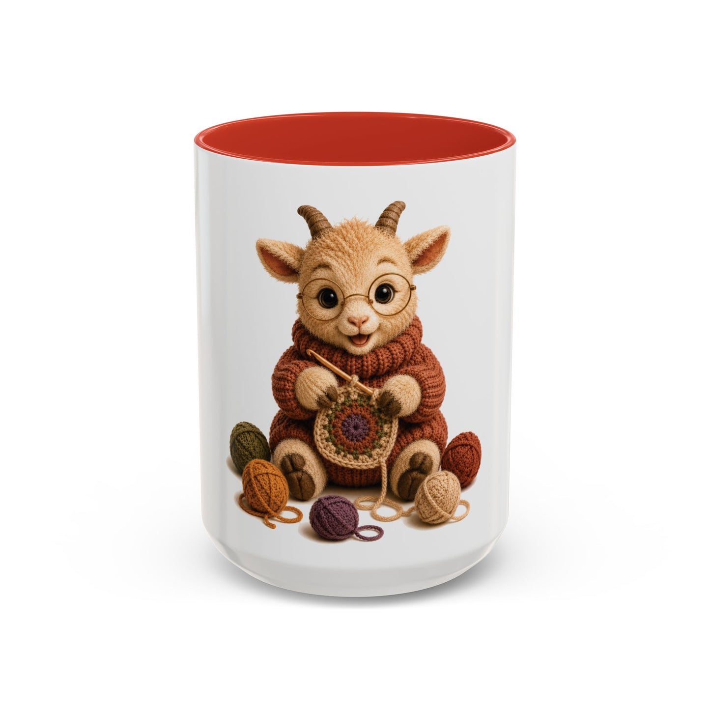 Goat Crocheting Mug — Barnyard Stitch Club Mug (11/15oz)