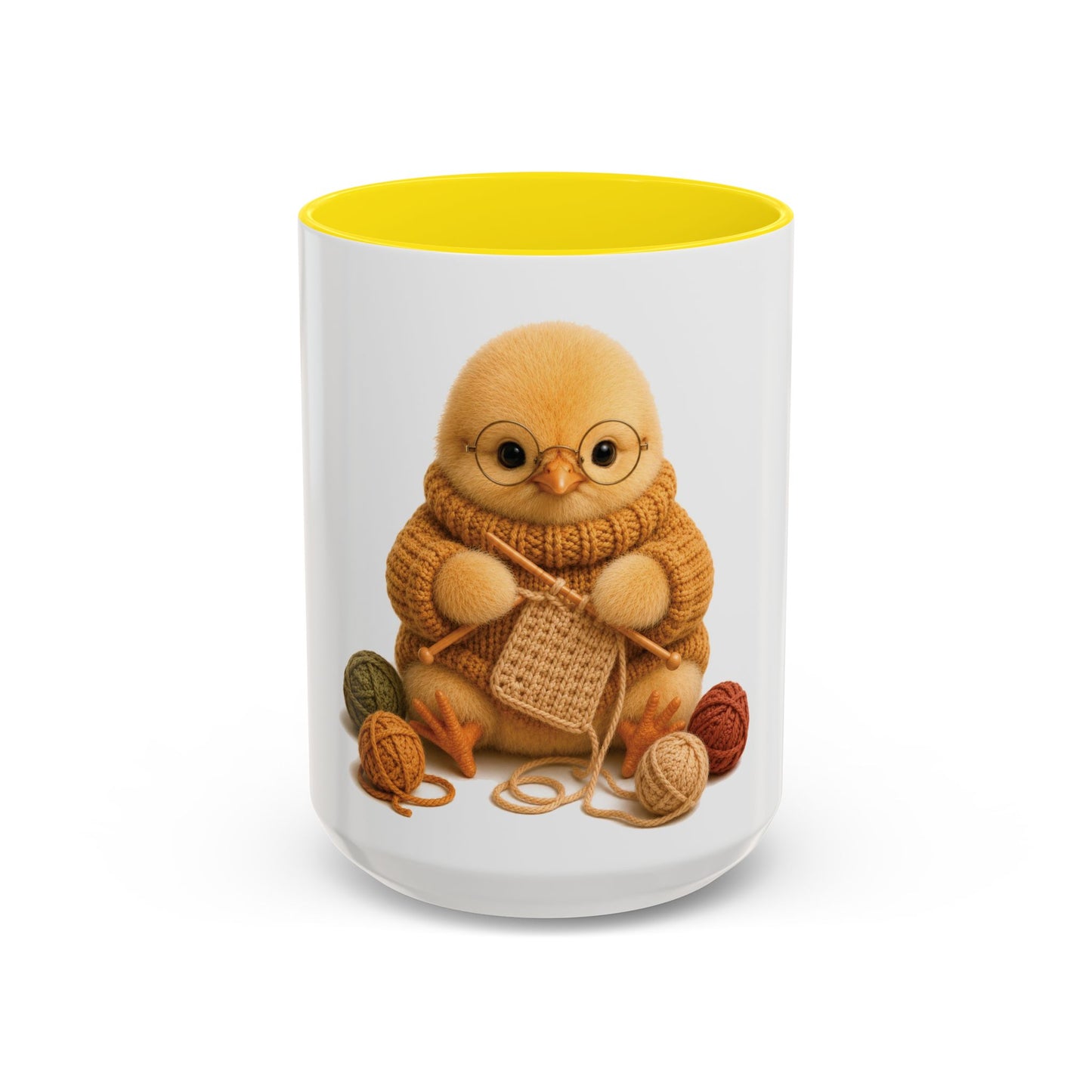 Chick Knitting Mug — Barnyard Stitch Club Mug (11/15oz)