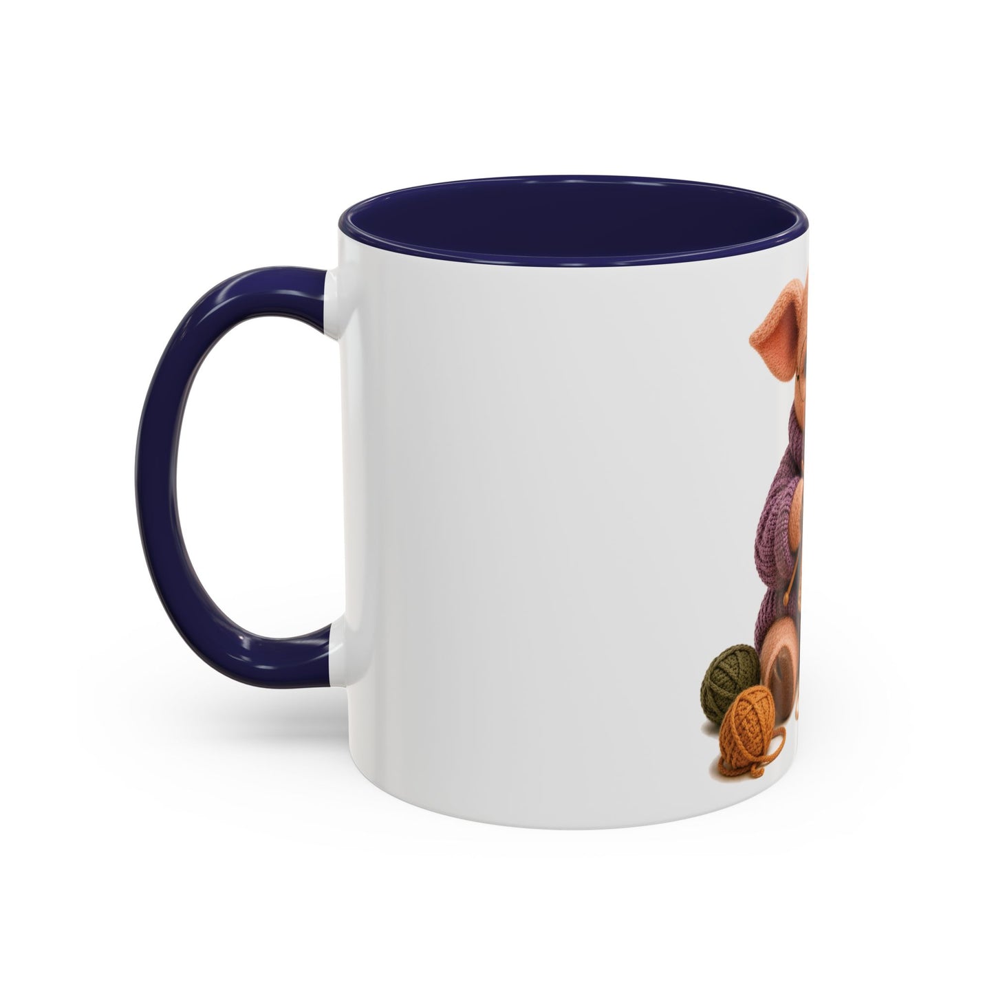Pig Knitting Mug — Barnyard Stitch Club Mug (11/15oz)