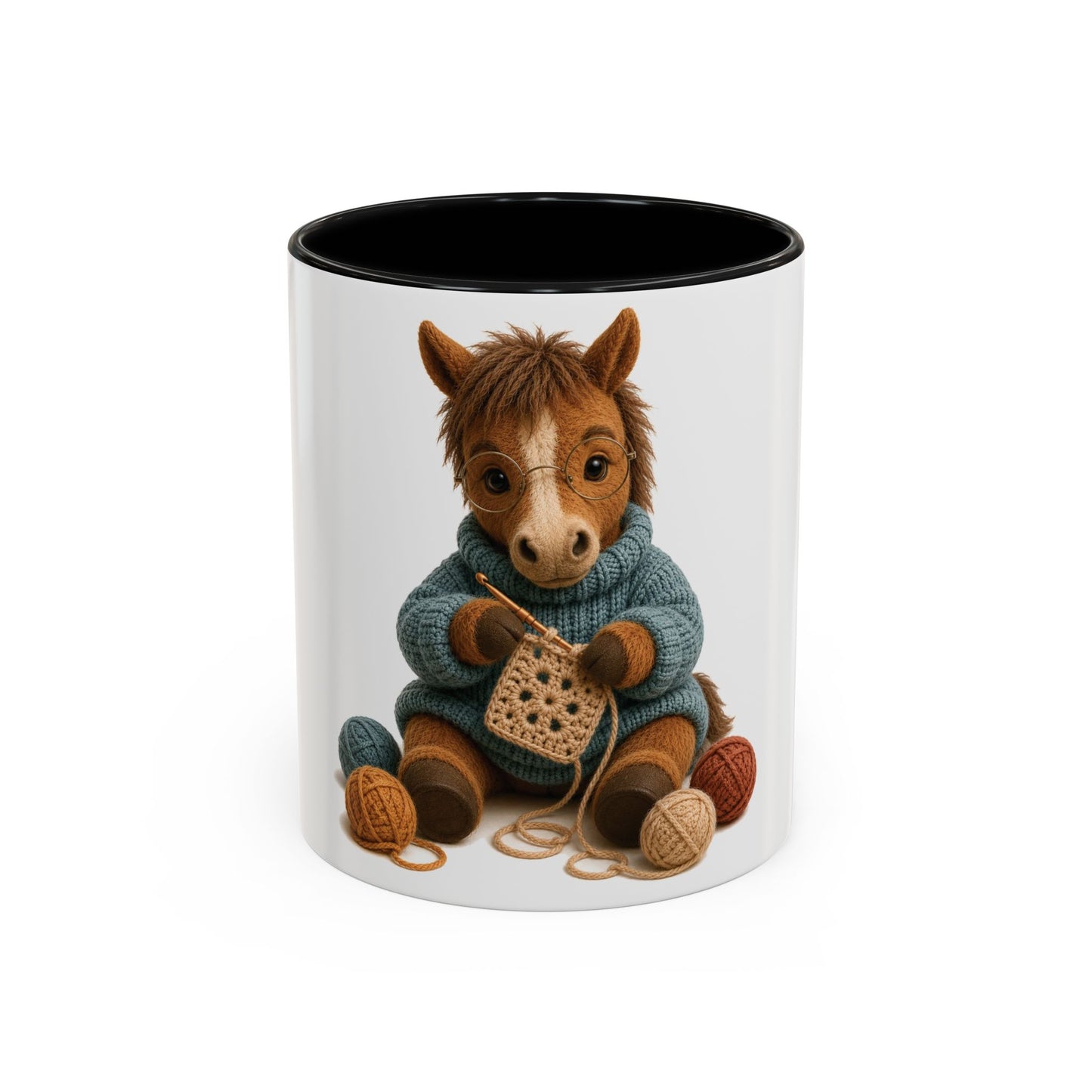 Horse Crocheting Mug — Barnyard Stitch Club Mug (11/15oz)