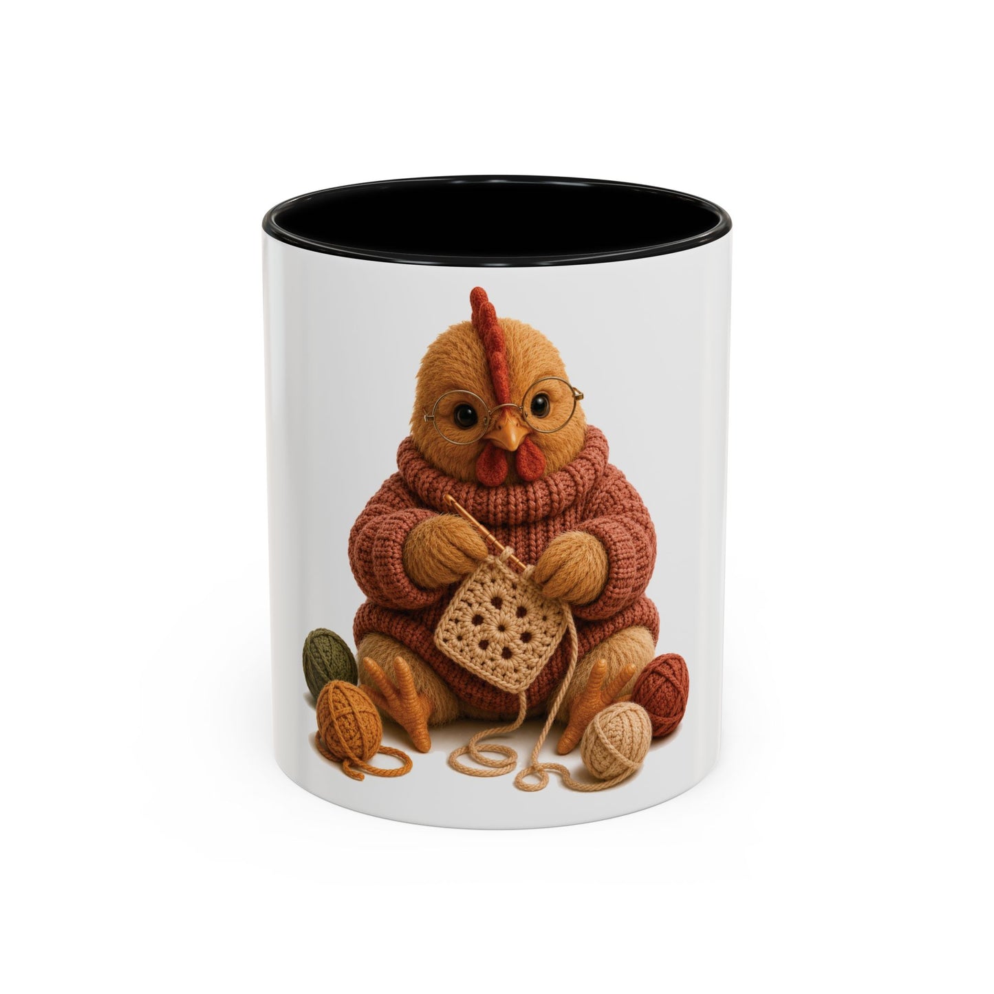 Chicken Crocheting Mug - Barnyard Stitch Club Mug (11/15oz)