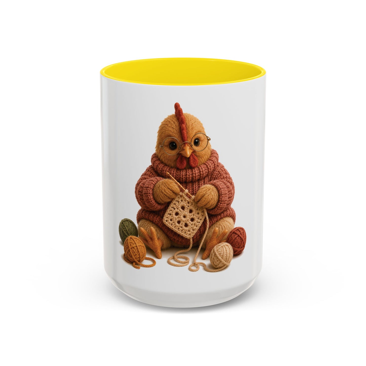 Chicken Crocheting Mug - Barnyard Stitch Club Mug (11/15oz)