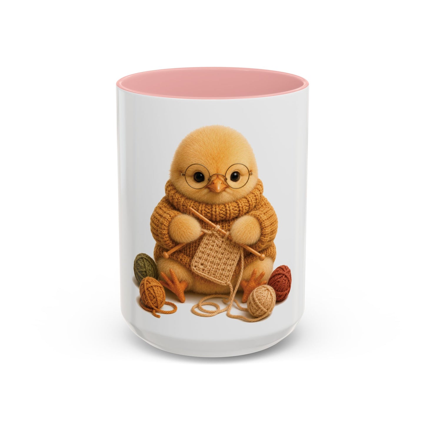 Chick Knitting Mug — Barnyard Stitch Club Mug (11/15oz)